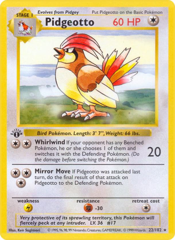 Pidgeotto (Base Set (Shadowless))