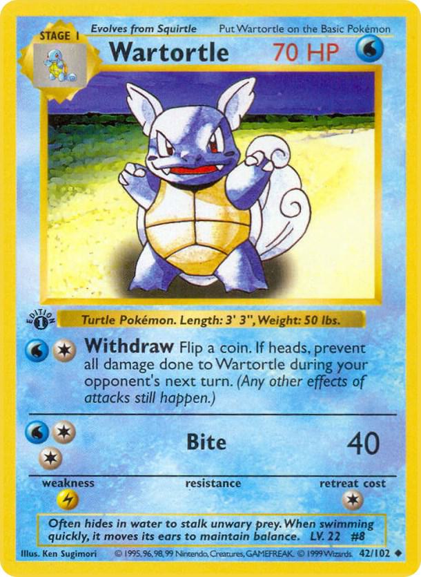 Wartortle (Base Set (Shadowless))