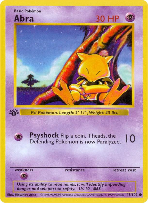 Abra (Base Set (Shadowless))