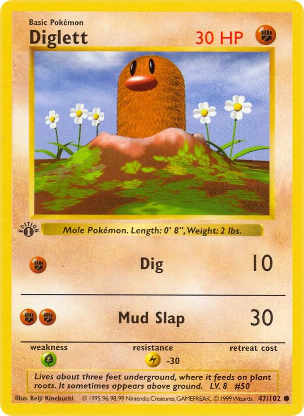 Diglett (Base Set (Shadowless))