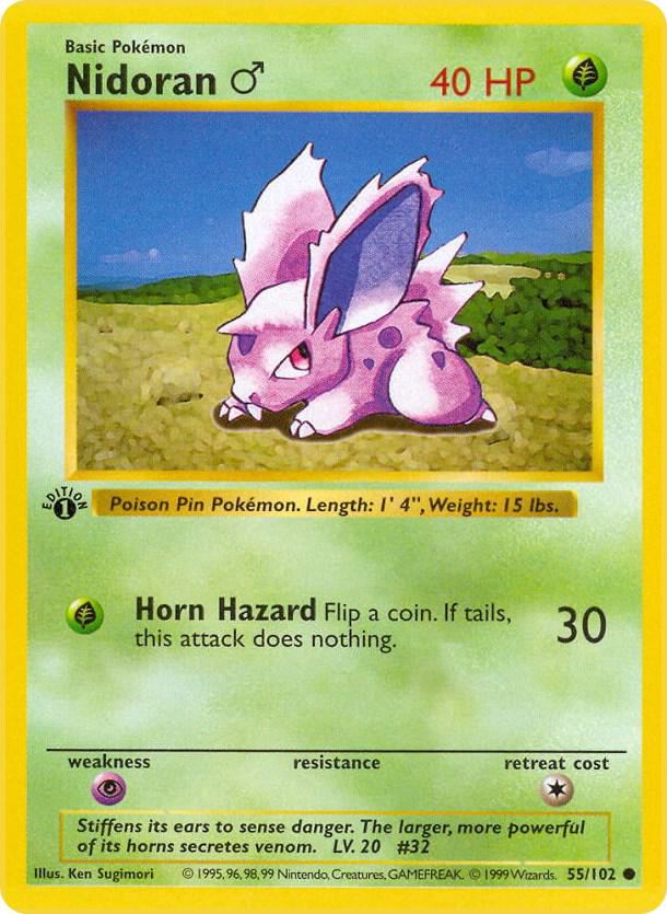 Nidoran M (Base Set (Shadowless))
