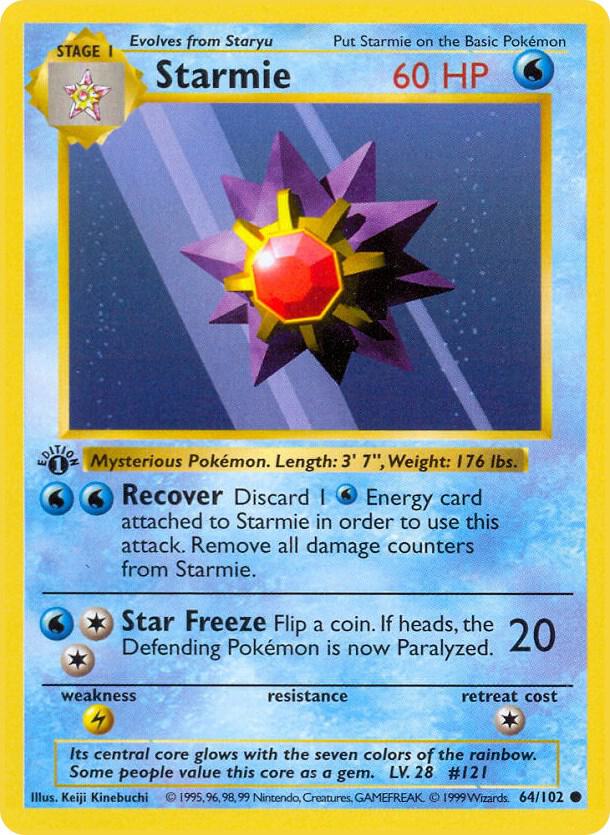 Starmie (Base Set (Shadowless))
