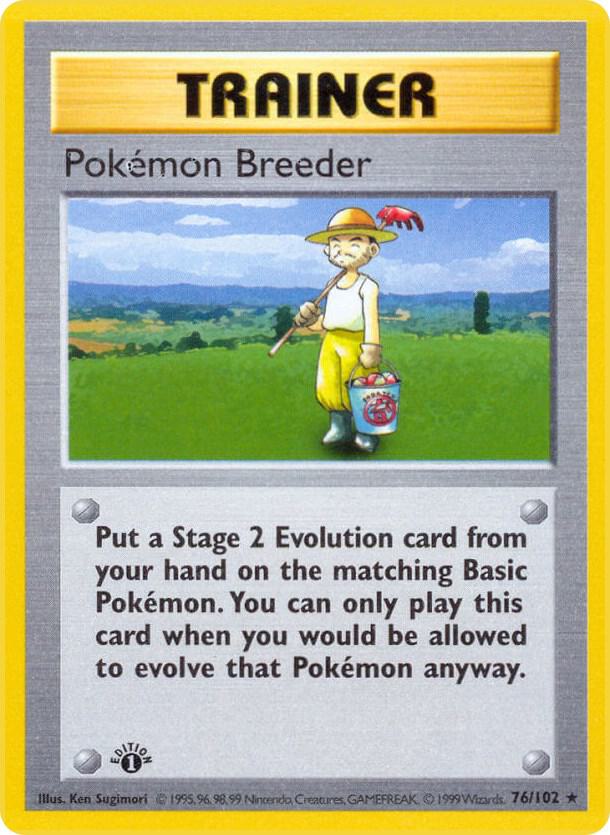 Pokemon Breeder (Base Set (Shadowless))