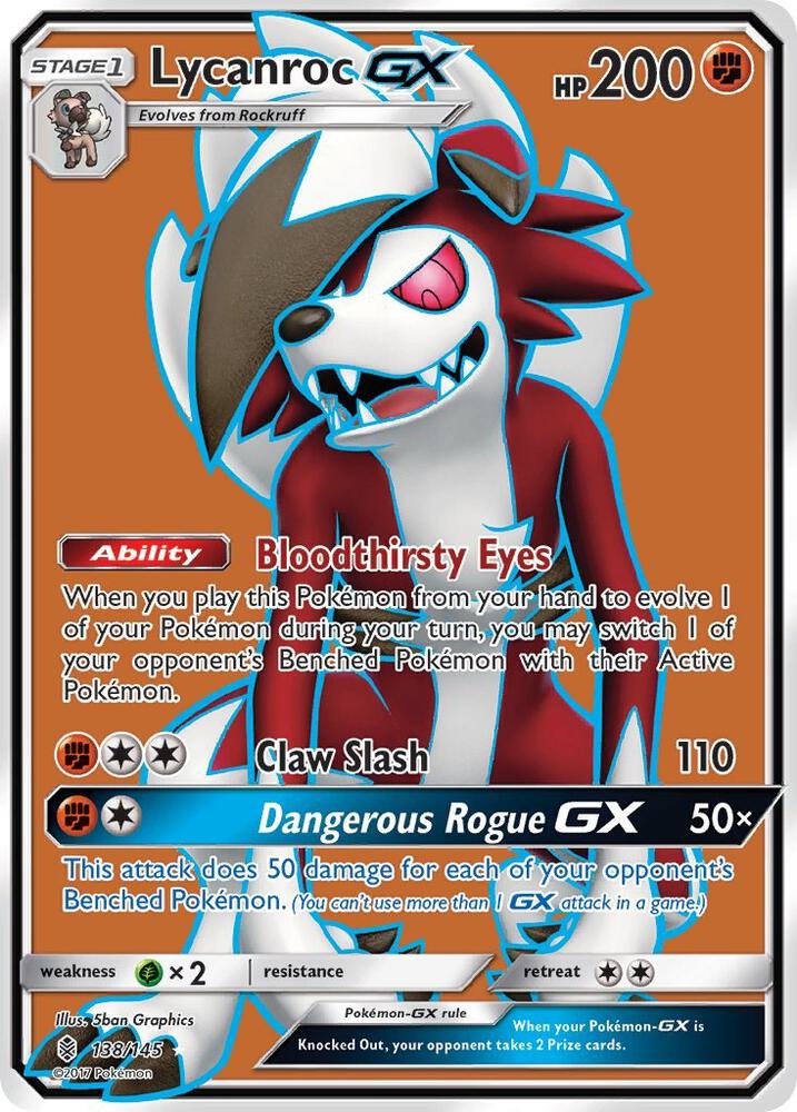 Lycanroc GX (Full Art) (SM - Guardians Rising)
