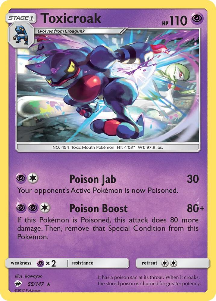 Toxicroak (SM - Burning Shadows)