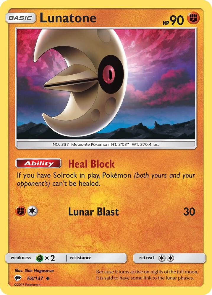 Lunatone (SM - Burning Shadows)