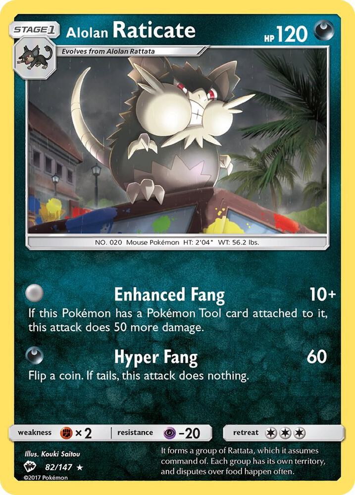 Alolan Raticate (SM - Burning Shadows)