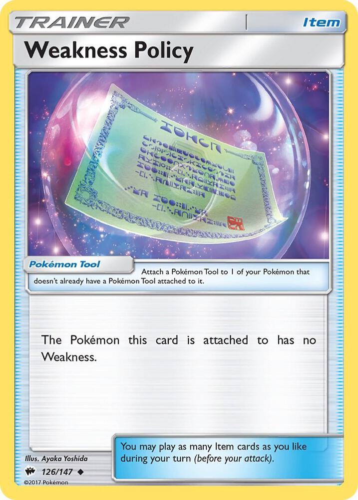 Weakness Policy (SM - Burning Shadows)