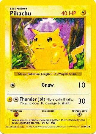 Pikachu (Red Cheeks) (Base Set (Shadowless))