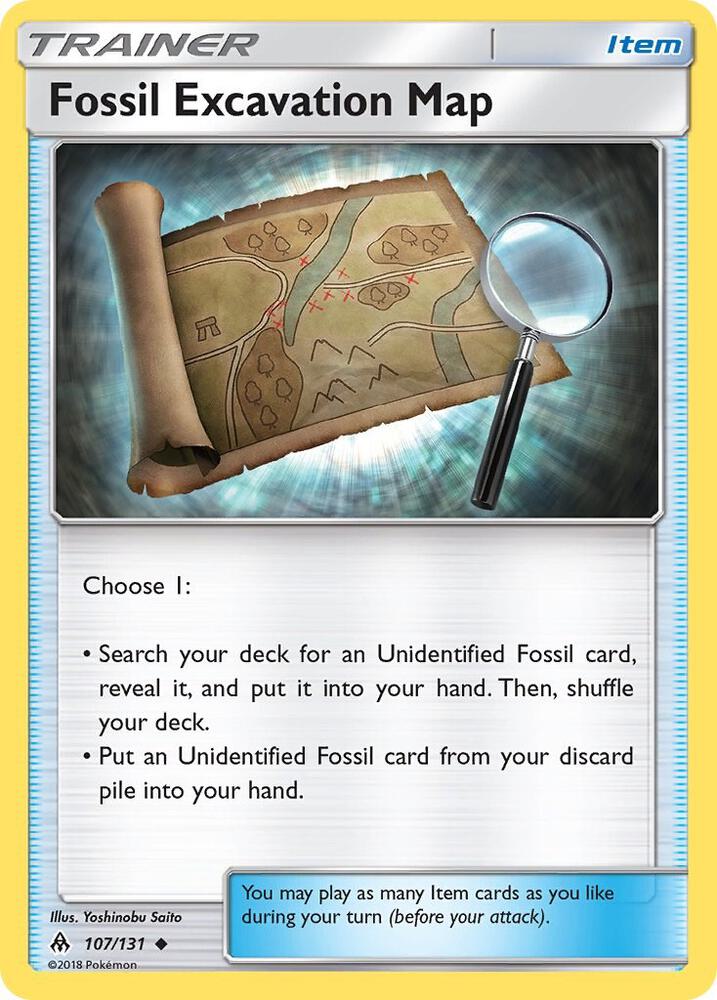 Fossil Excavation Map (SM - Forbidden Light)