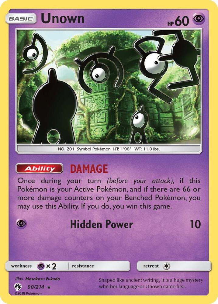 Unown (90) (SM - Lost Thunder)