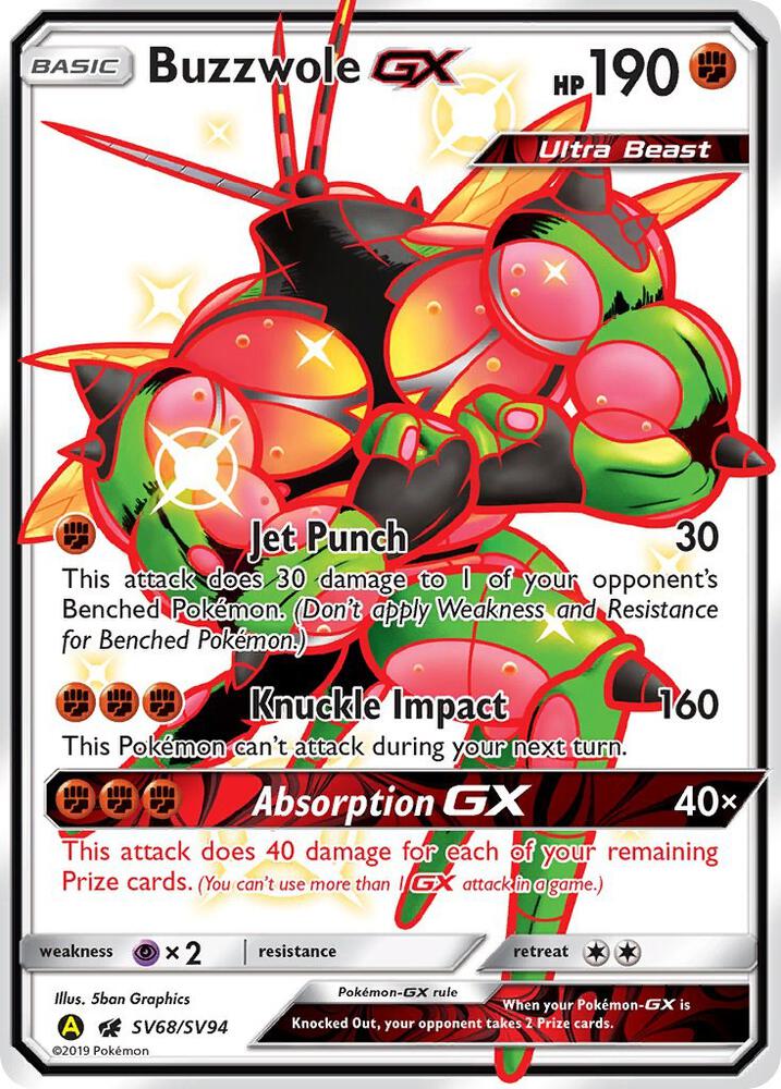 Buzzwole GX (Hidden Fates: Shiny Vault)