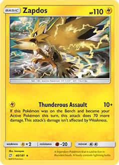 Zapdos - 40/181 (Deck Exclusives)