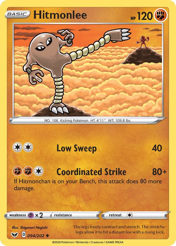 Hitmonlee (SWSH01: Sword & Shield Base Set)