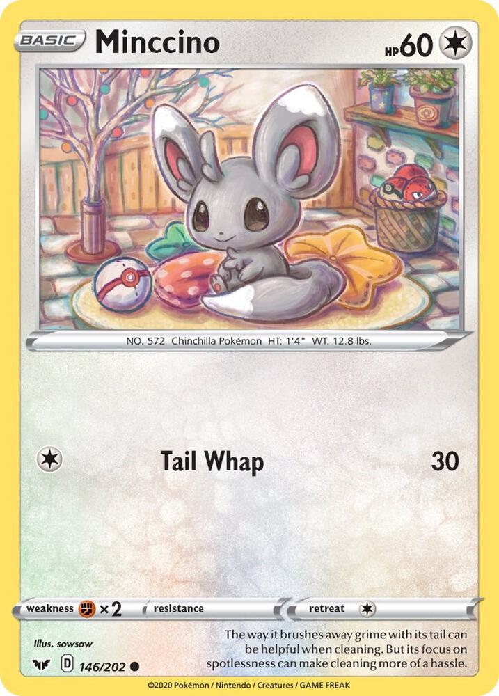 Minccino (146) (SWSH01: Sword & Shield Base Set)