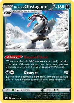 Galarian Obstagoon - 119/202 (Deck Exclusives)