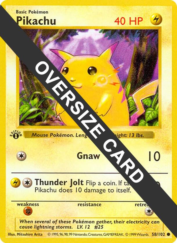 Pikachu - 58/102 (Jumbo Cards)