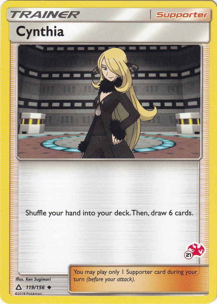 Cynthia - 119/156 (#21 Charizard Stamped) (Battle Academy)