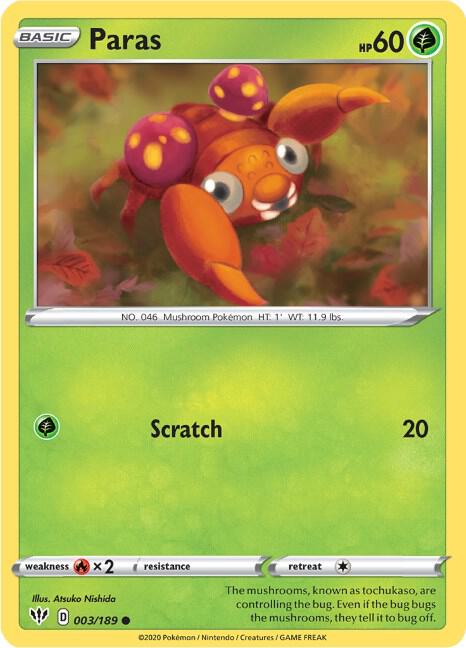 Paras (SWSH03: Darkness Ablaze)