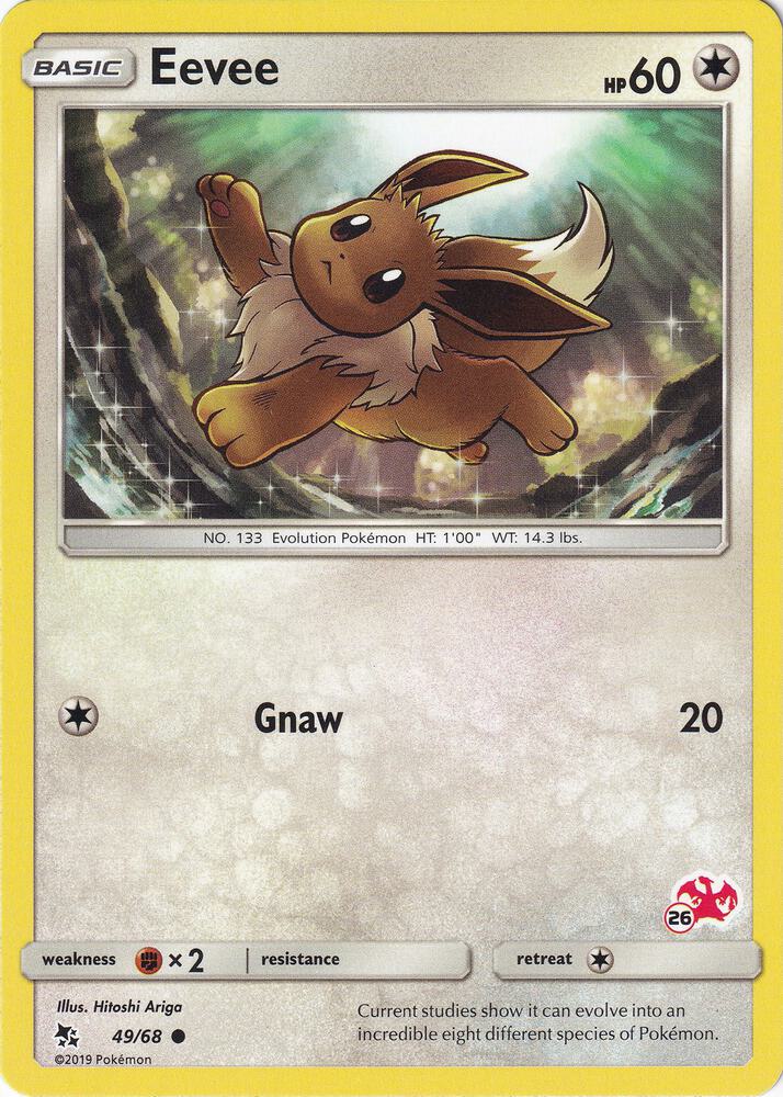 Eevee - 49/68 (#26 Charizard Stamped) (Battle Academy)