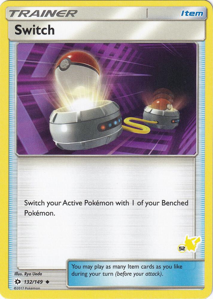 Switch - 132/149 (#52 Pikachu Stamped) (Battle Academy)