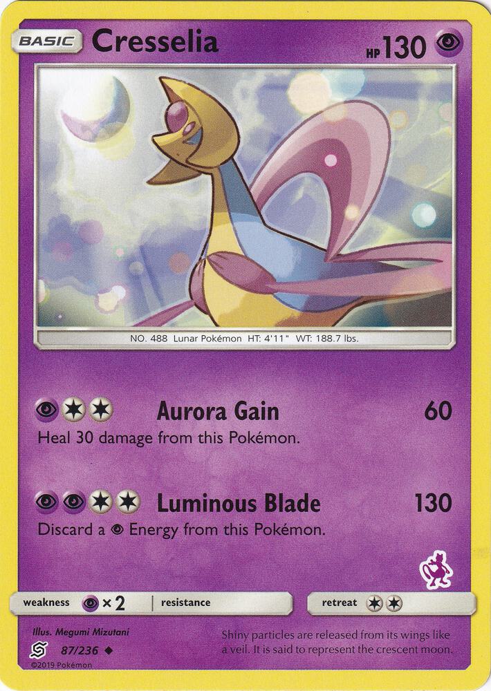 Cresselia - 87/236 (Mewtwo Stamped) (Battle Academy)