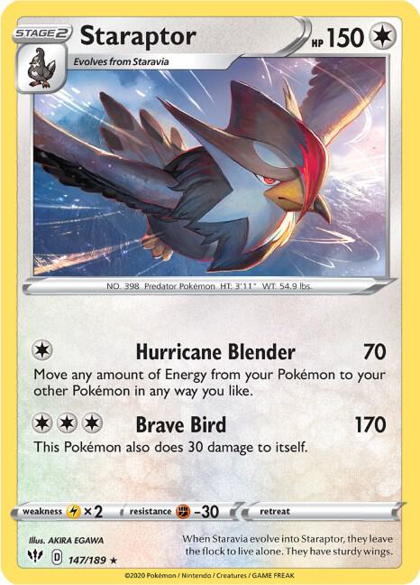 Staraptor (SWSH03: Darkness Ablaze)