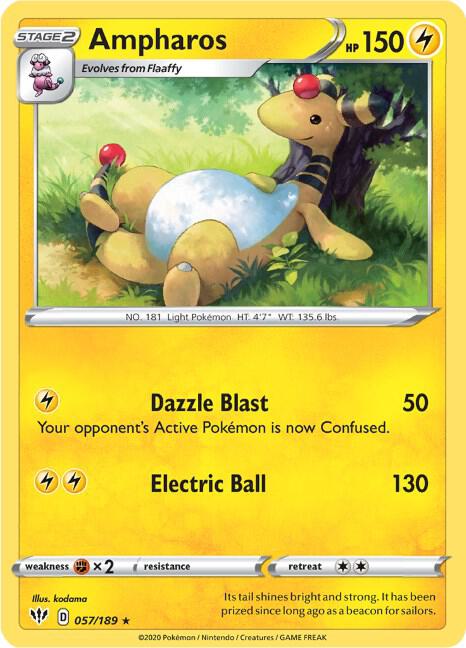 Ampharos (SWSH03: Darkness Ablaze)