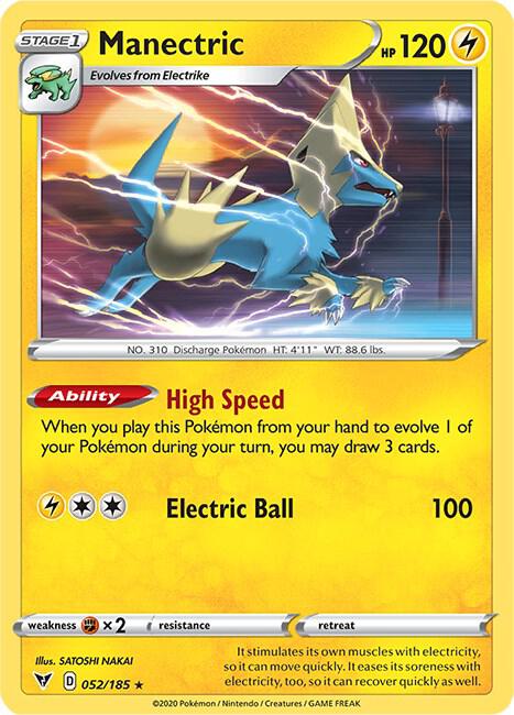 Manectric (SWSH04: Vivid Voltage)