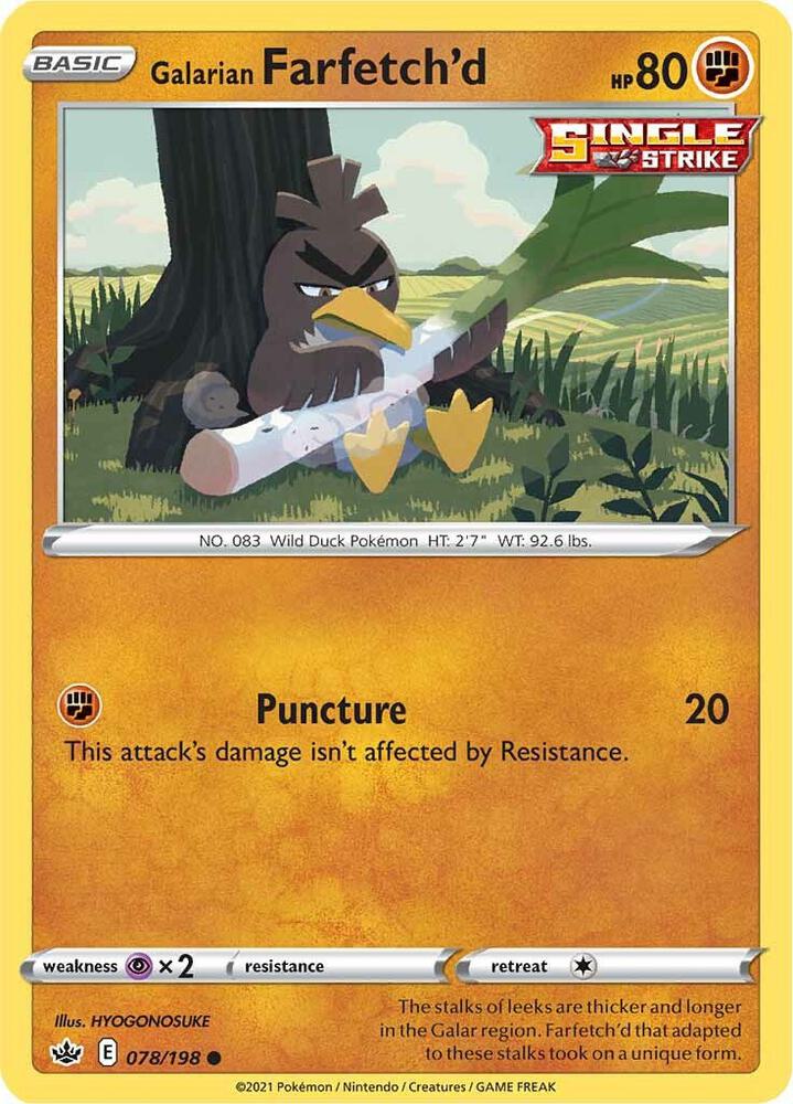 Galarian Farfetch'd (SWSH06: Chilling Reign)
