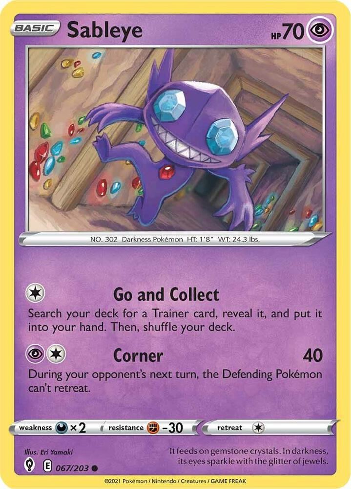 Sableye (SWSH07: Evolving Skies)