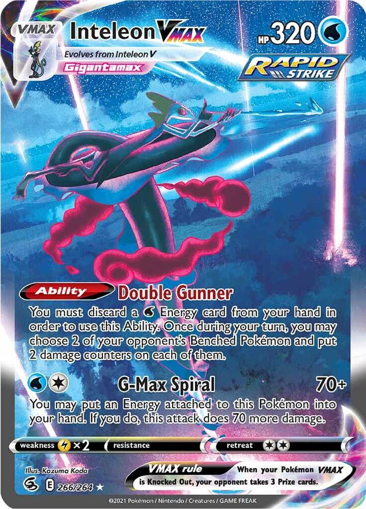 Inteleon VMAX (Alternate Art Secret) (SWSH08: Fusion Strike)