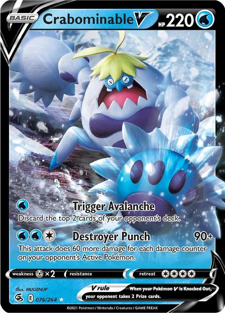 Crabominable V (SWSH08: Fusion Strike)
