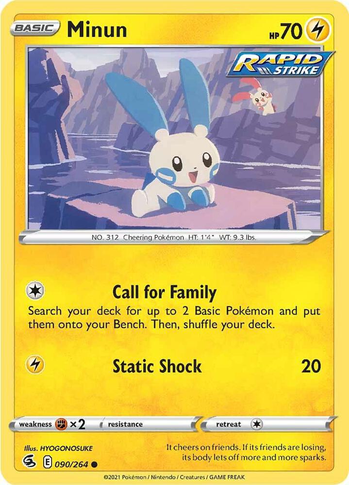 Minun (SWSH08: Fusion Strike)