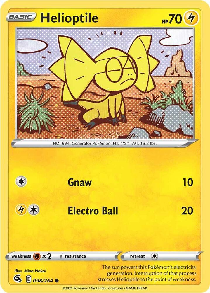 Helioptile (SWSH08: Fusion Strike)