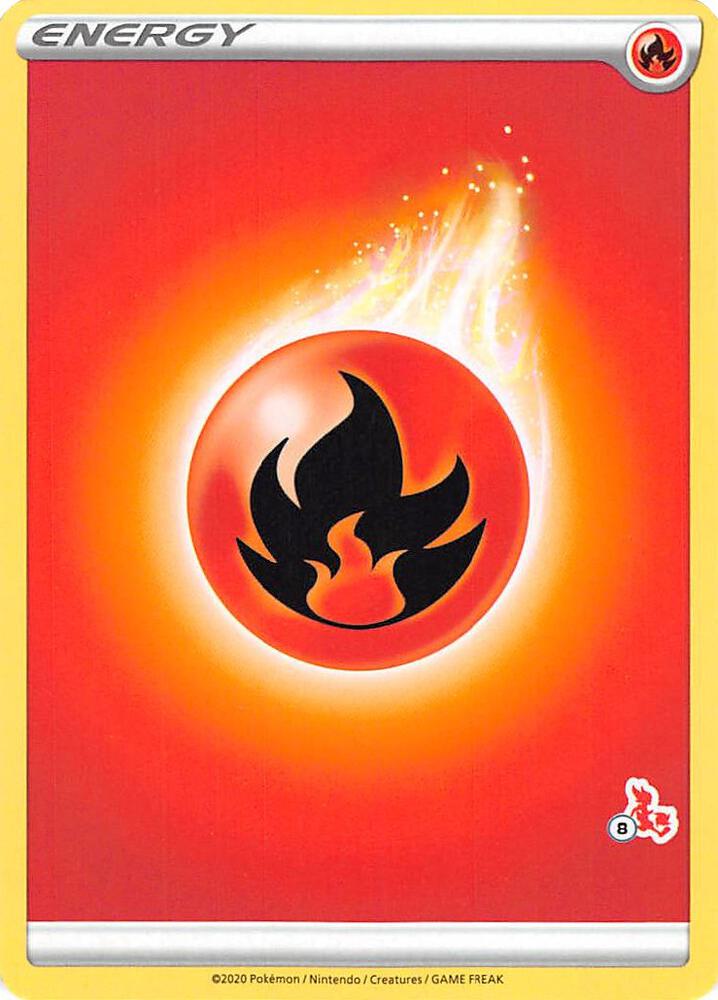 Fire Energy (#8 Cinderace Stamped) (Battle Academy 2022)