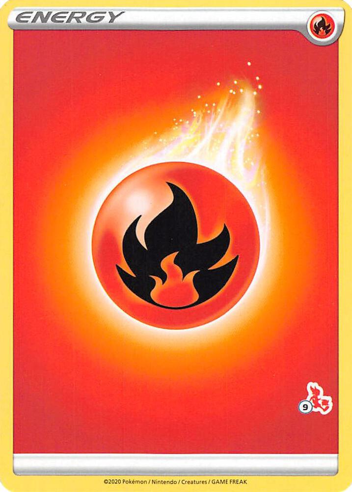 Fire Energy (#9 Cinderace Stamped) (Battle Academy 2022)