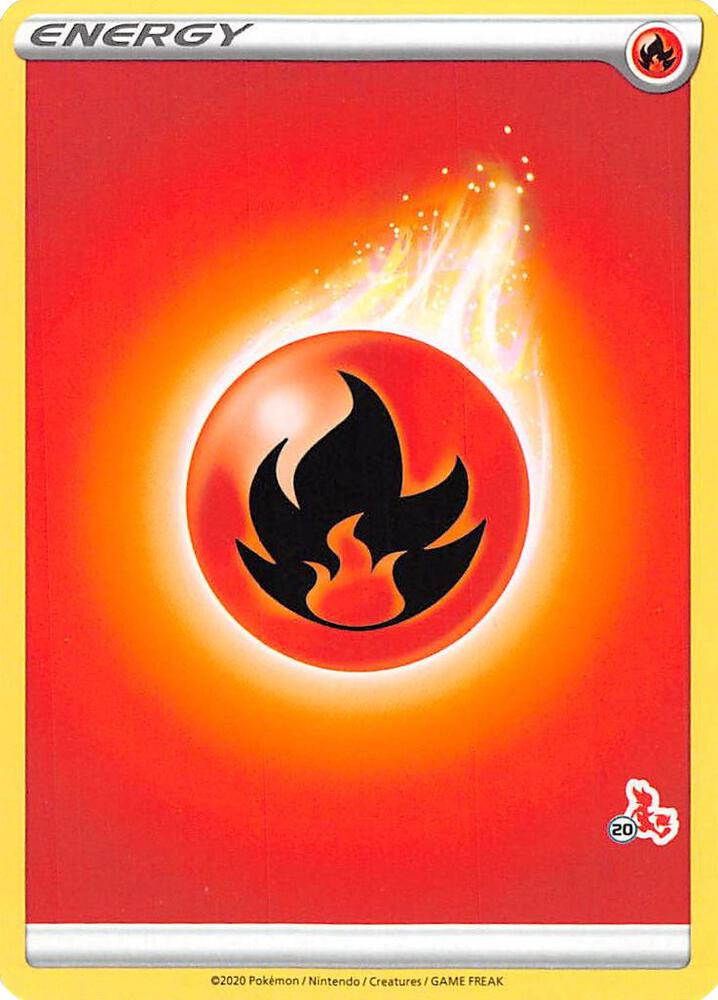 Fire Energy (#20 Cinderace Stamped) (Battle Academy 2022)