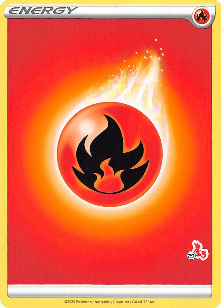 Fire Energy (#29 Cinderace Stamped) (Battle Academy 2022)