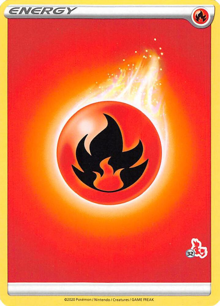 Fire Energy (#32 Cinderace Stamped) (Battle Academy 2022)