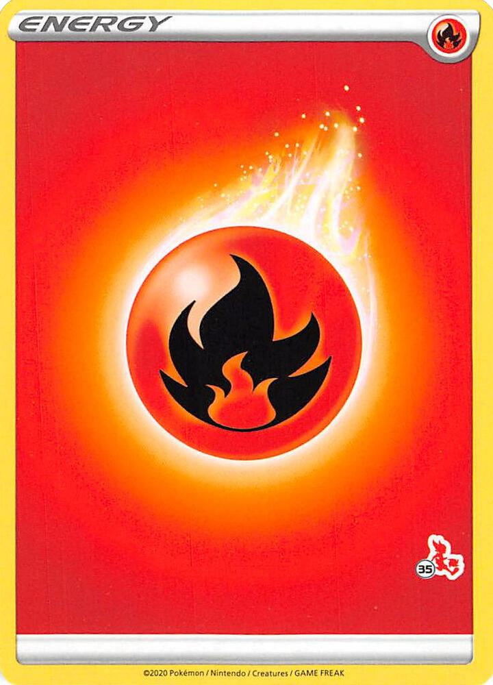 Fire Energy (#35 Cinderace Stamped) (Battle Academy 2022)
