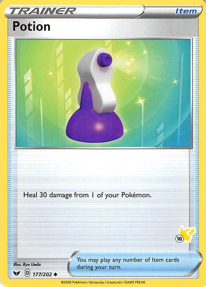 Potion - 177/202 (#18 Pikachu Stamped) (Battle Academy 2022)