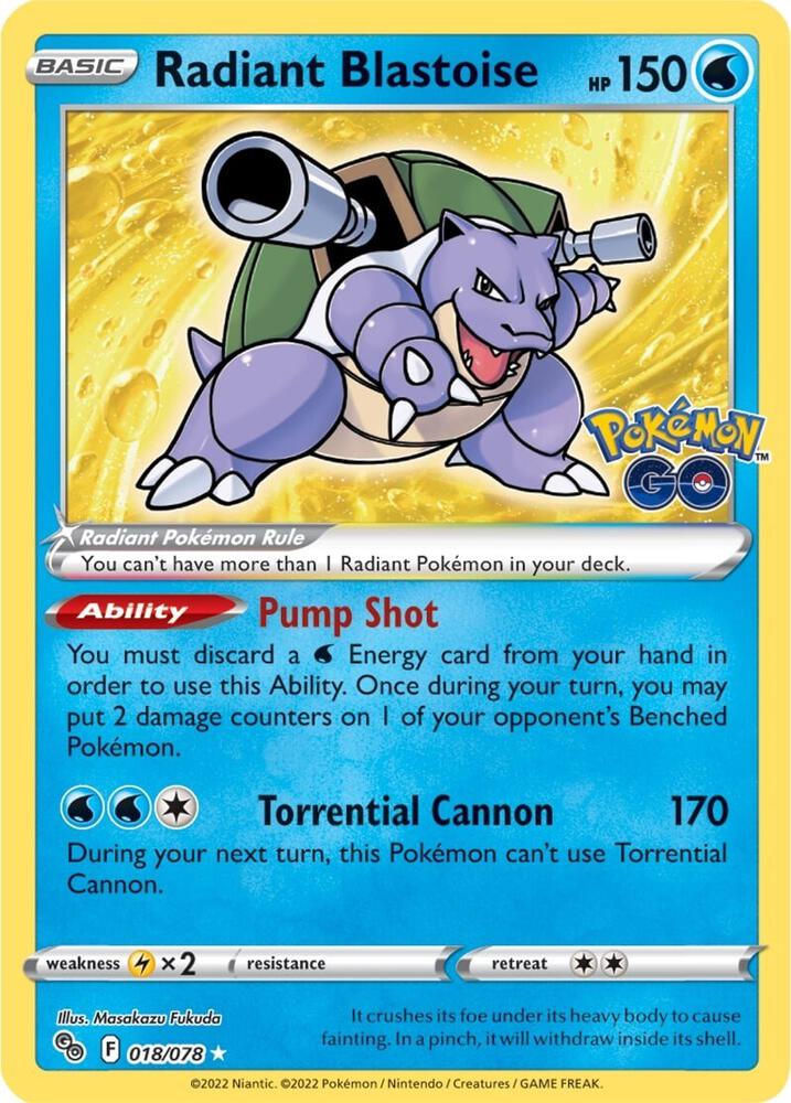Radiant Blastoise (Pokemon GO)