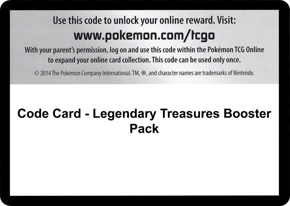 Code Card - Legendary Treasures Booster Pack (Legendary Treasures)