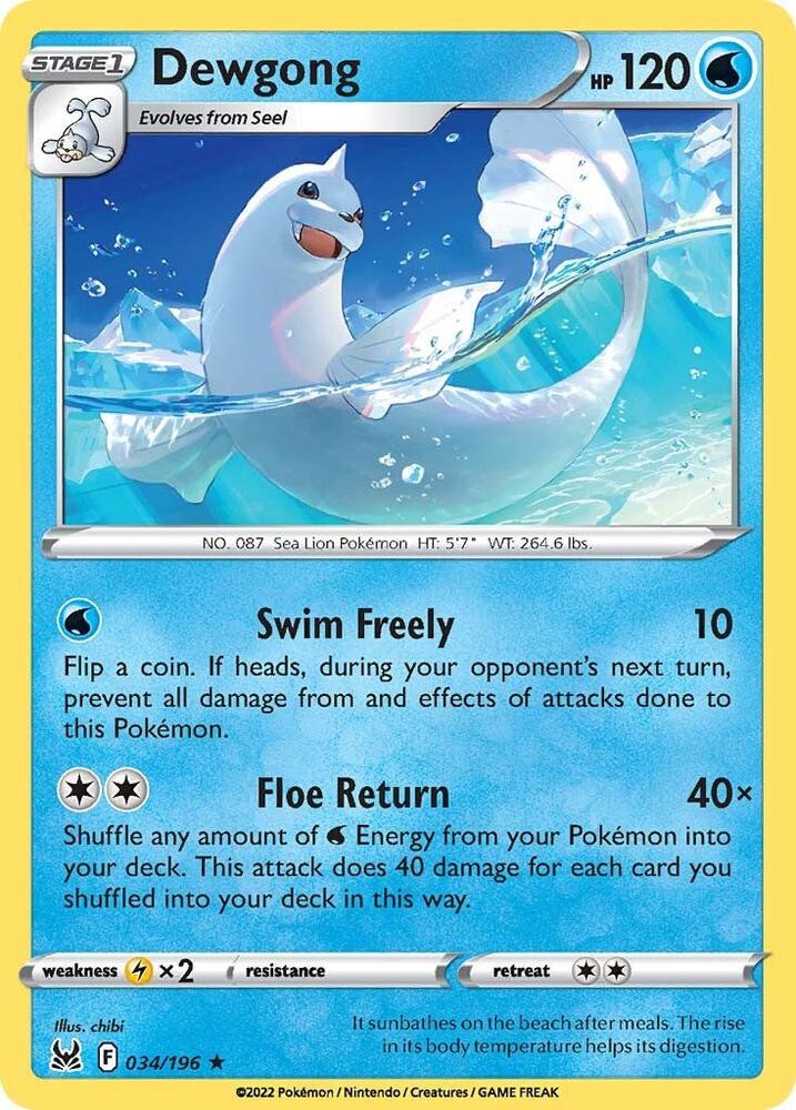 Dewgong (SWSH11: Lost Origin)