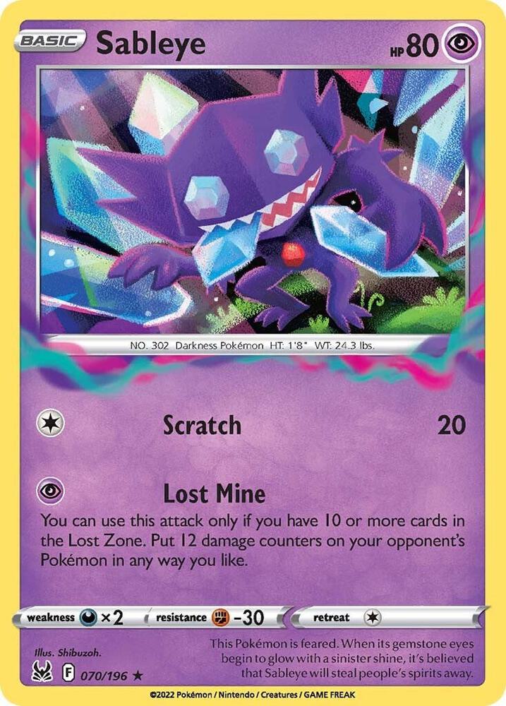 Sableye (SWSH11: Lost Origin)