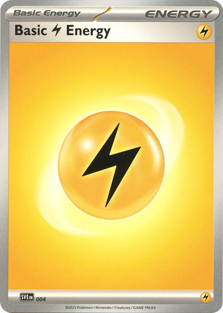 Basic Lightning Energy - 004 (SVE: Scarlet & Violet Energies)