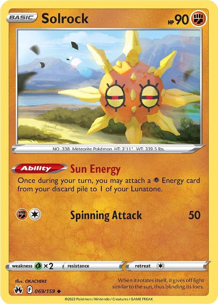 Solrock (SWSH: Crown Zenith)