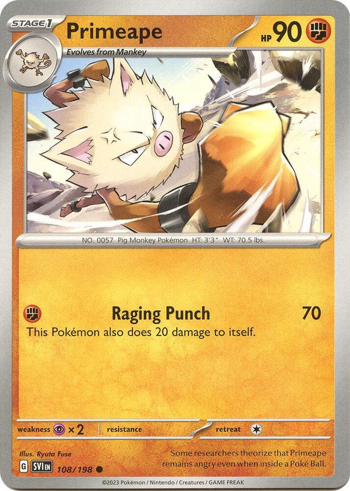 Primeape (SV01: Scarlet & Violet Base Set)