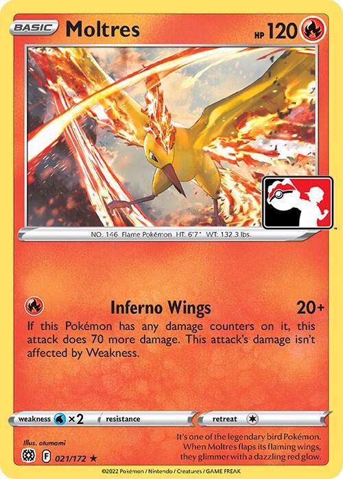 Moltres - 021/172 (Prize Pack Series Cards)